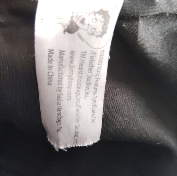 Betty Boop Handbag Purse Red White Stripe - Picture 13 of 16